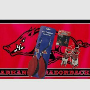 Arkansas Razorbacks NCAA Ultimate Fan Pack Earring